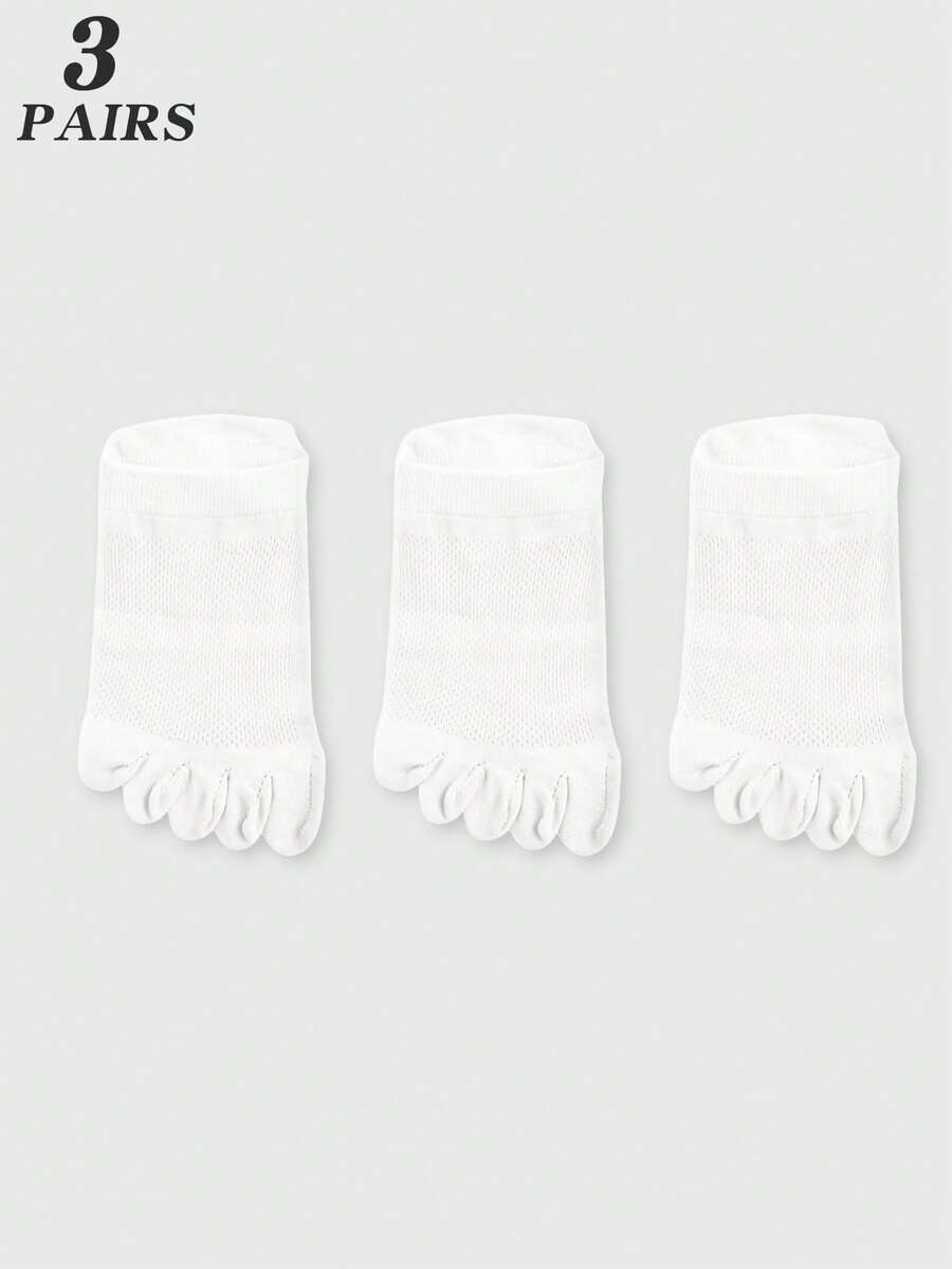 3 Pairs White Mesh Toe Socks F - Ankle Sock Low Cut 리뷰 및 가격