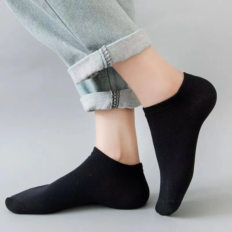 5 Pairs Unisex Casual Plain Co - No Show Sock Women 리뷰 및 가격