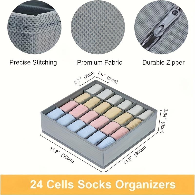 24 Grid Foldable Storage Organ - Sock Organizer Tray 리뷰 및 가격