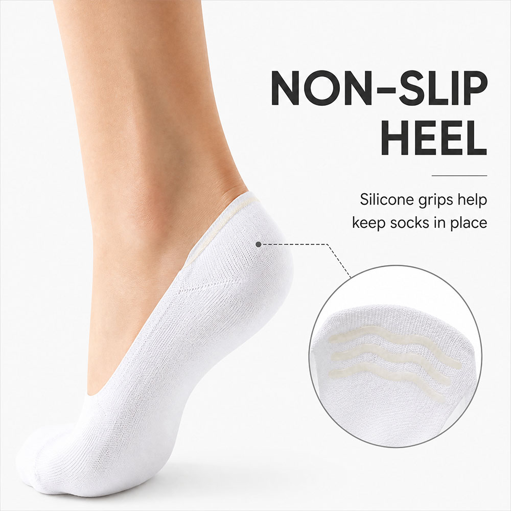 6 Pairs Unisex Cotton No Show  - Invisibility Sock Loafer 리뷰 및 가격