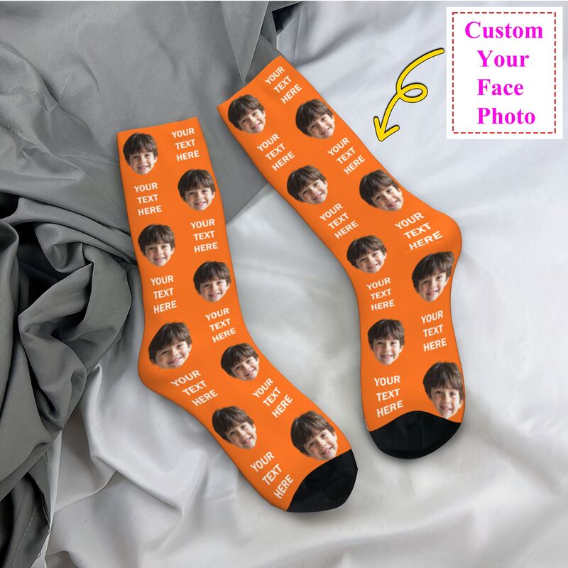 Personalized Photo Text Custom - Dress Sock Men 리뷰 및 가격
