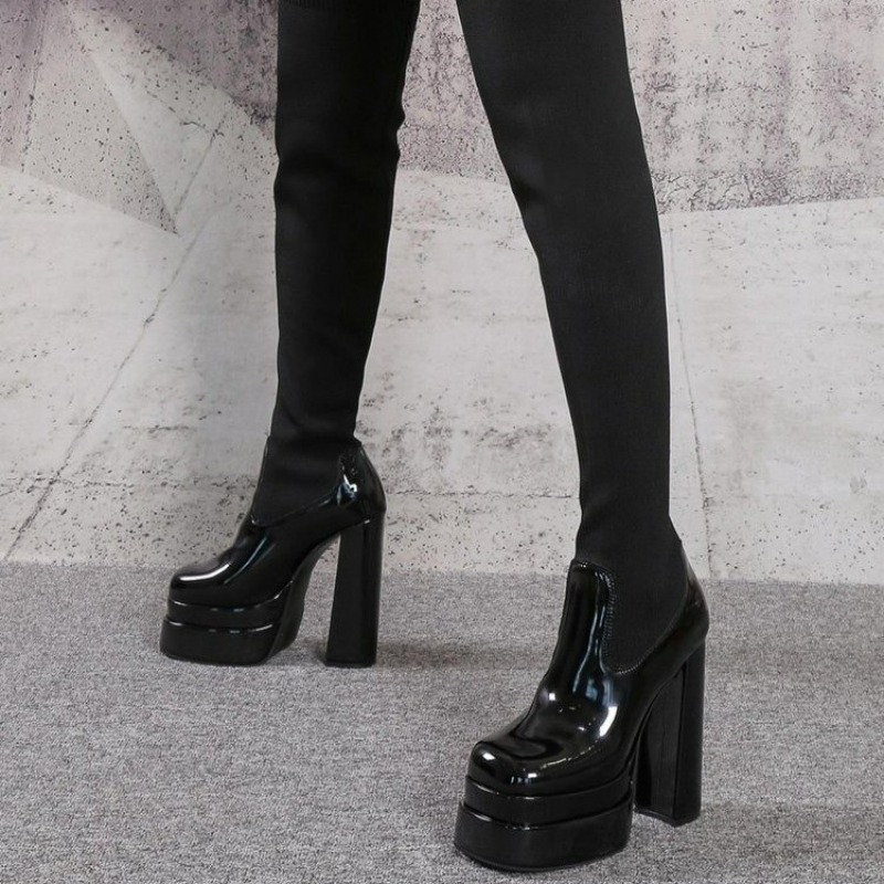Women Boots Platform Over The  - Knee High Sock Women 리뷰 및 가격