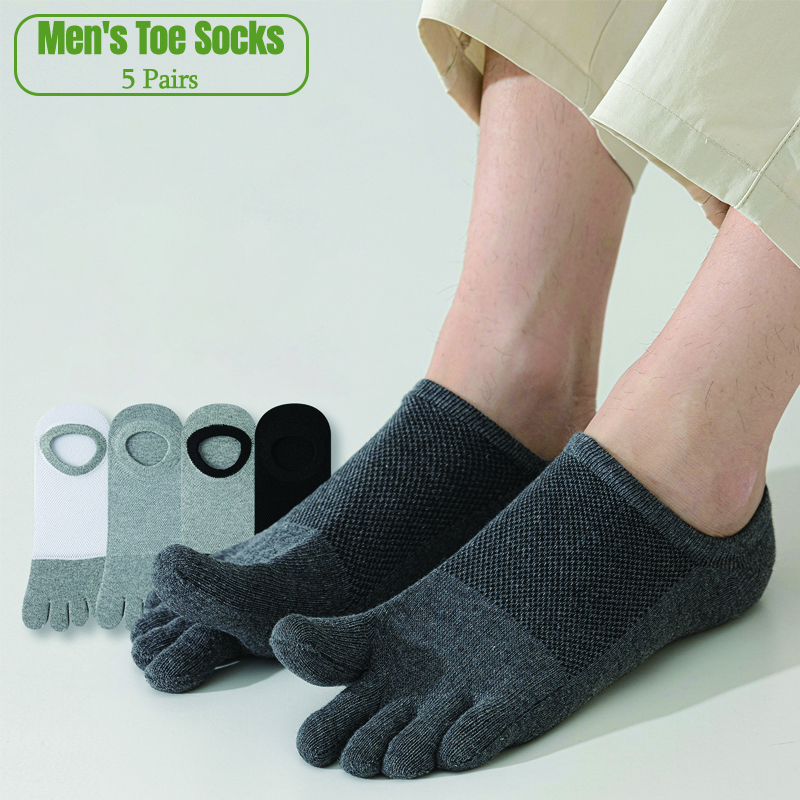 5 Pairs Men's No Show Toe Sock - Toe Sock Split 리뷰 및 가격
