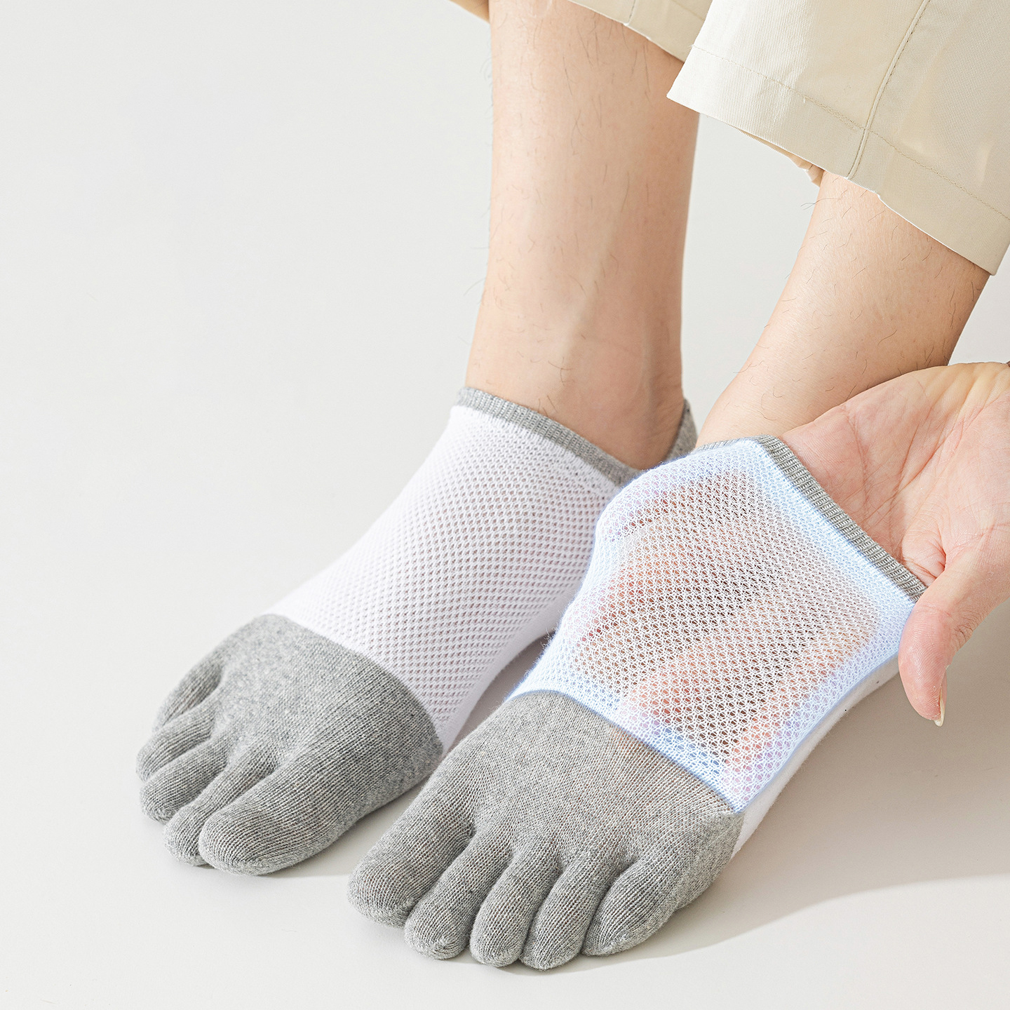 5 Pairs Men's No Show Toe Sock - Toe Sock Split 리뷰 및 가격
