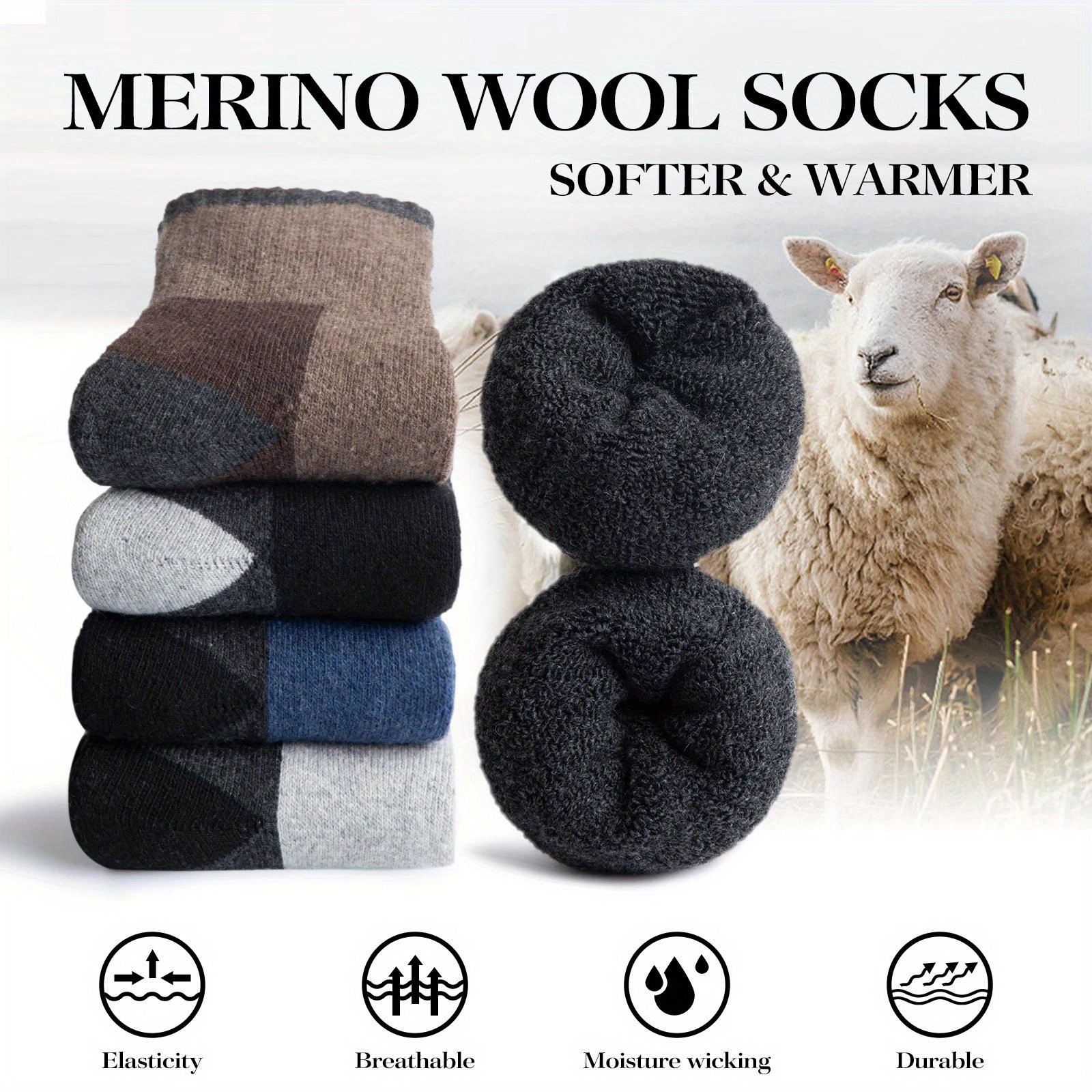 Winter Merino Wool Socks Thick - Wool Hiking Sock 리뷰 및 가격