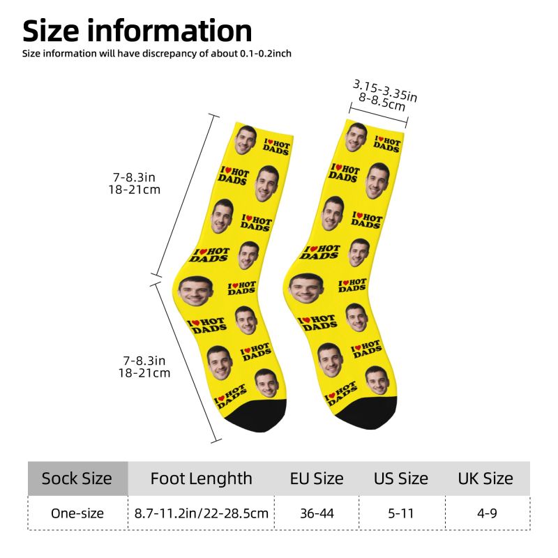 I Love Hot Dads Custom Dress S - Dress Sock Men 리뷰 및 가격