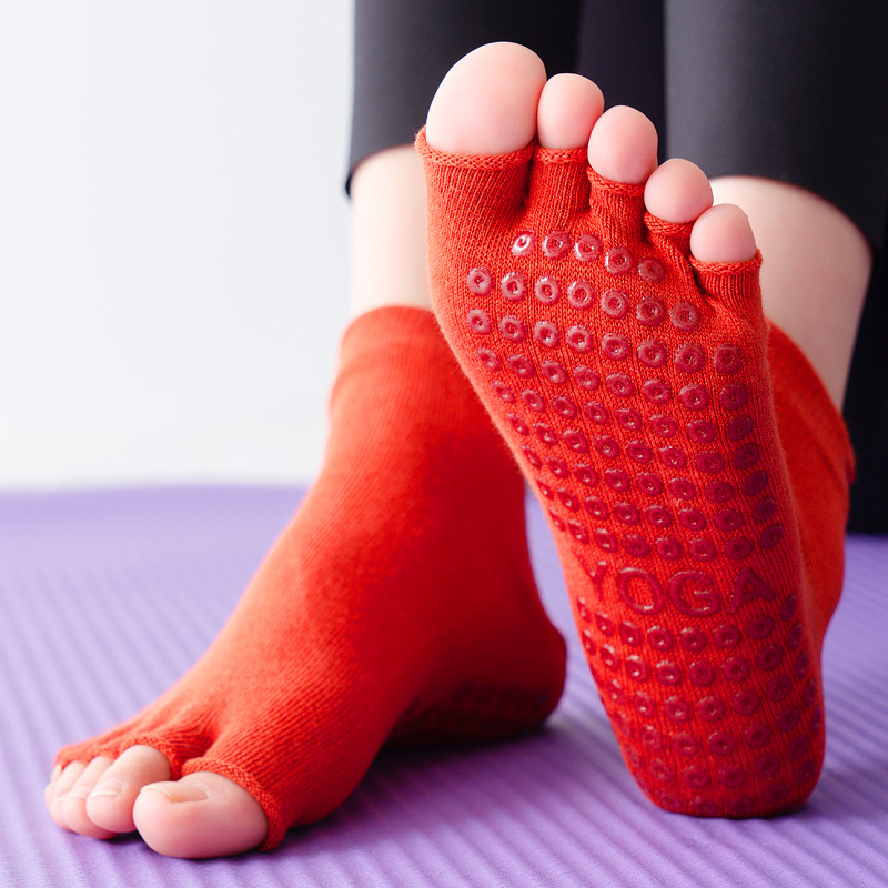 Yoga Socks Half Toe Anti-Slip  - Grip Sock Yoga 리뷰 및 가격