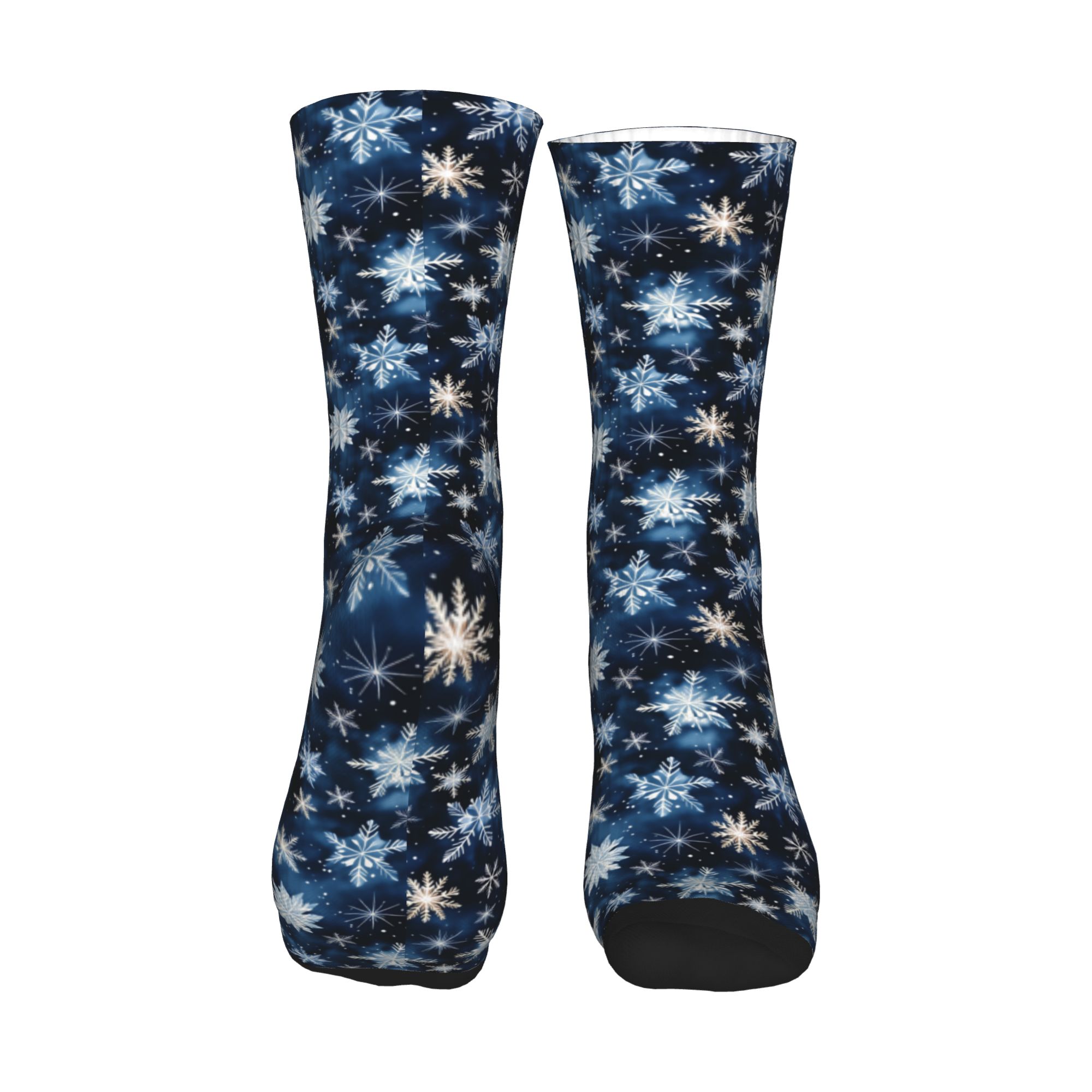 Navy Blue Snowflake Pattern Me - Dress Sock Men 리뷰 및 가격