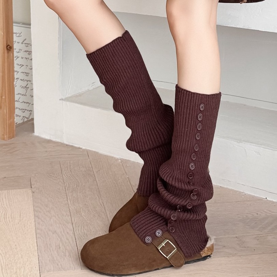​New Women's Button Detail Slo - Boot Sock Slouchy 리뷰 및 가격
