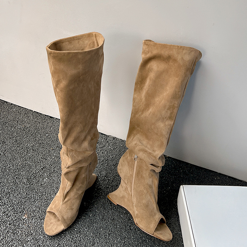 AIYKAZYSDL Strange Wedge Heel  - Boot Sock Slouchy 리뷰 및 가격