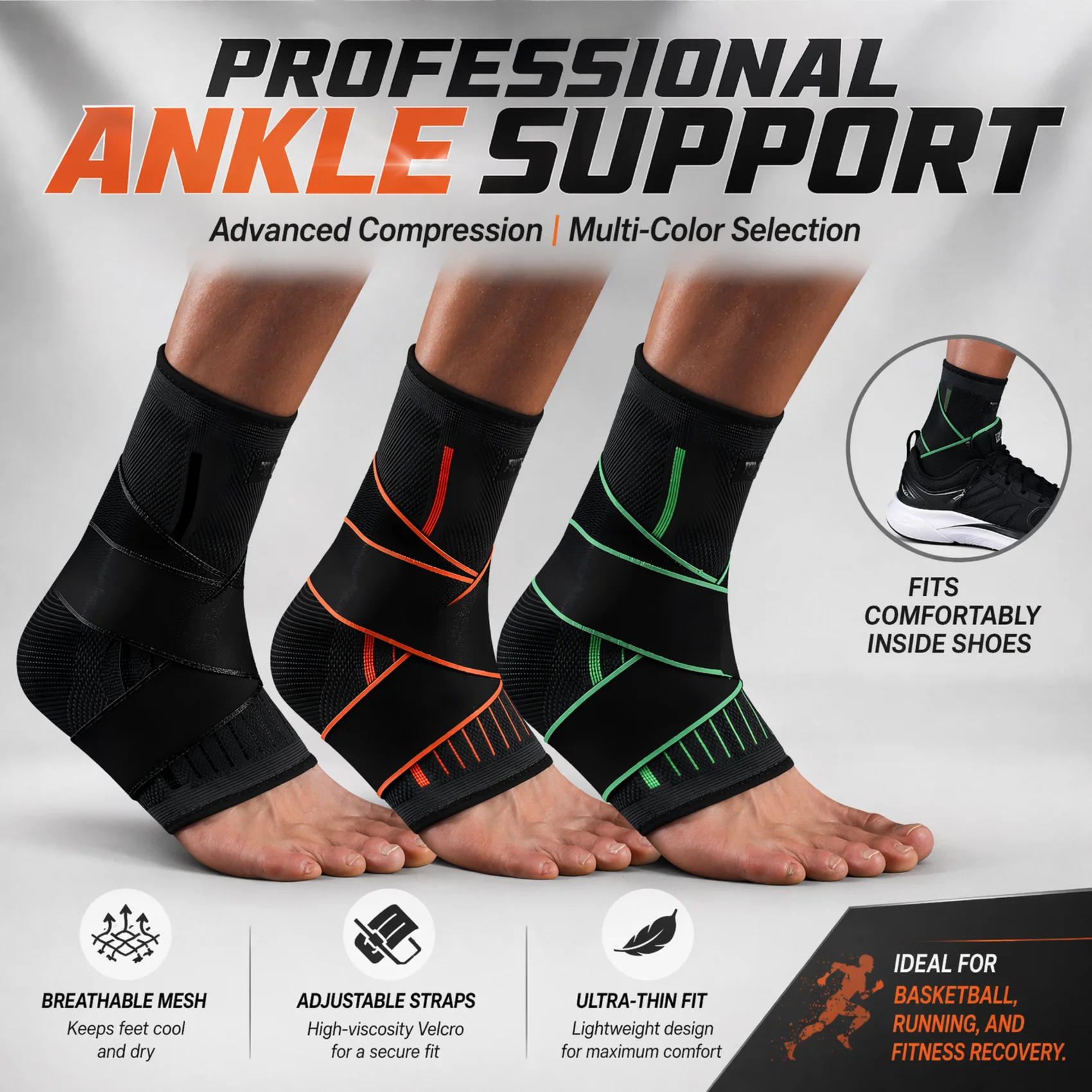 Breathable Compression Ankle B - Ankle Brace Sock 리뷰 및 가격