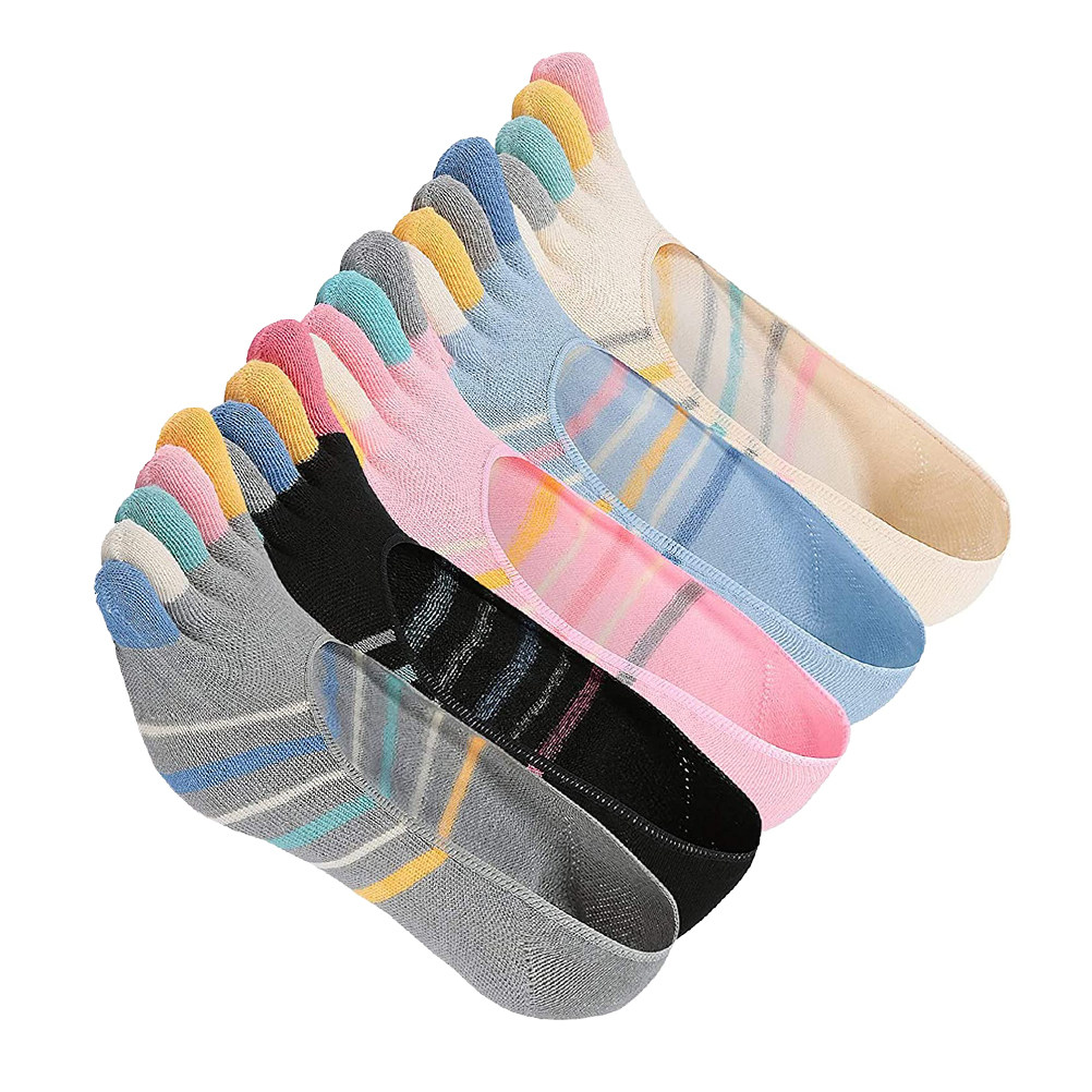 5 Pairs Yoga Five Finger Socks - Invisibility Sock Loafer 리뷰 및 가격