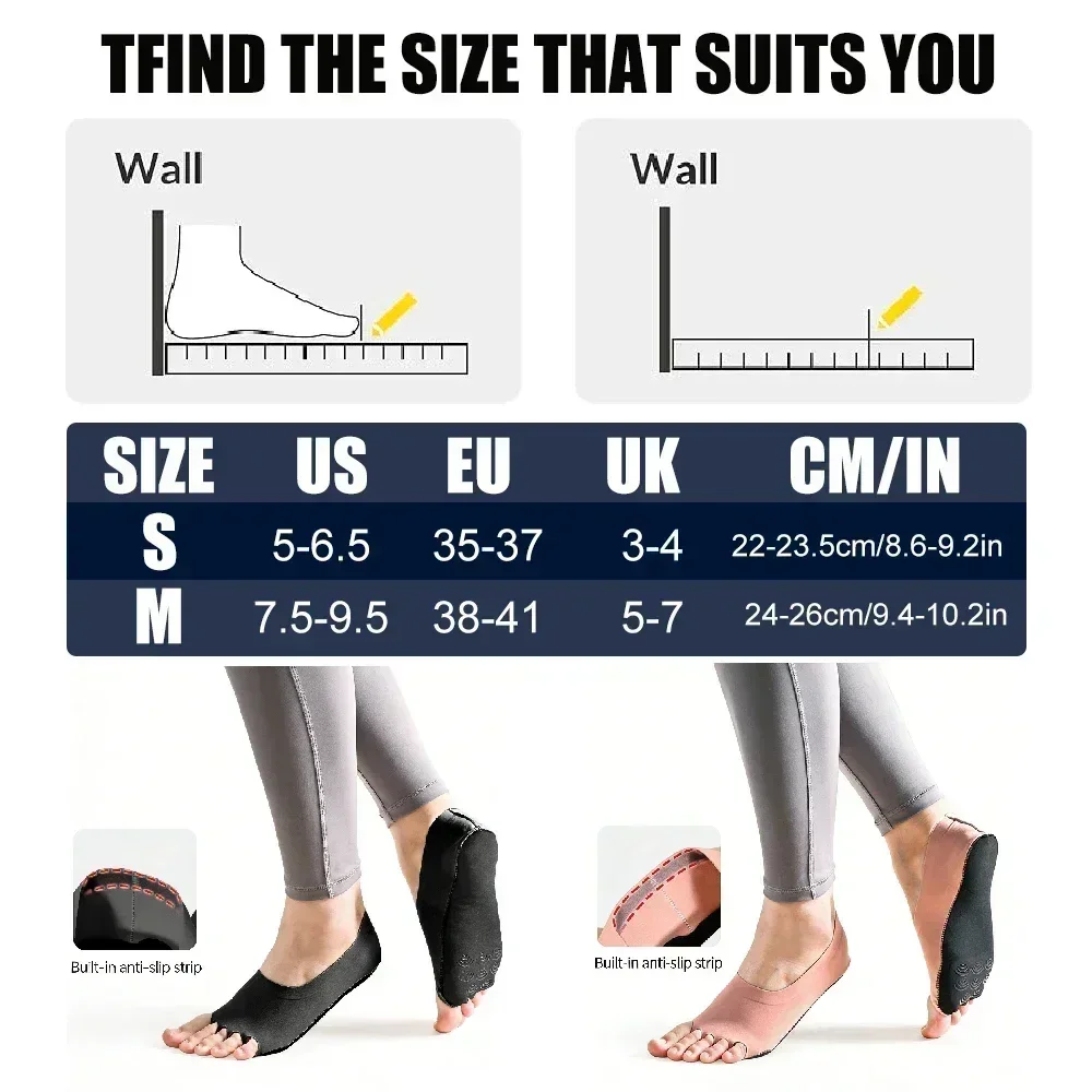 1Pair Toeless Yoga Pilates Soc - Grip Sock Yoga 리뷰 및 가격