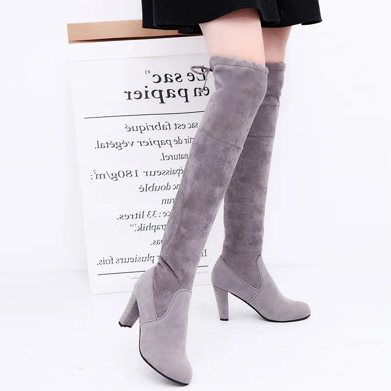 Women's Boots Stretch Fabric O - Knee High Sock Women 리뷰 및 가격