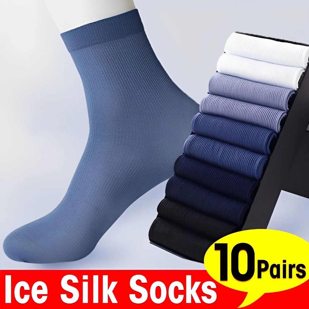 10pairs New Breathable Men Ice - Silk Sock Bamboo 리뷰 및 가격