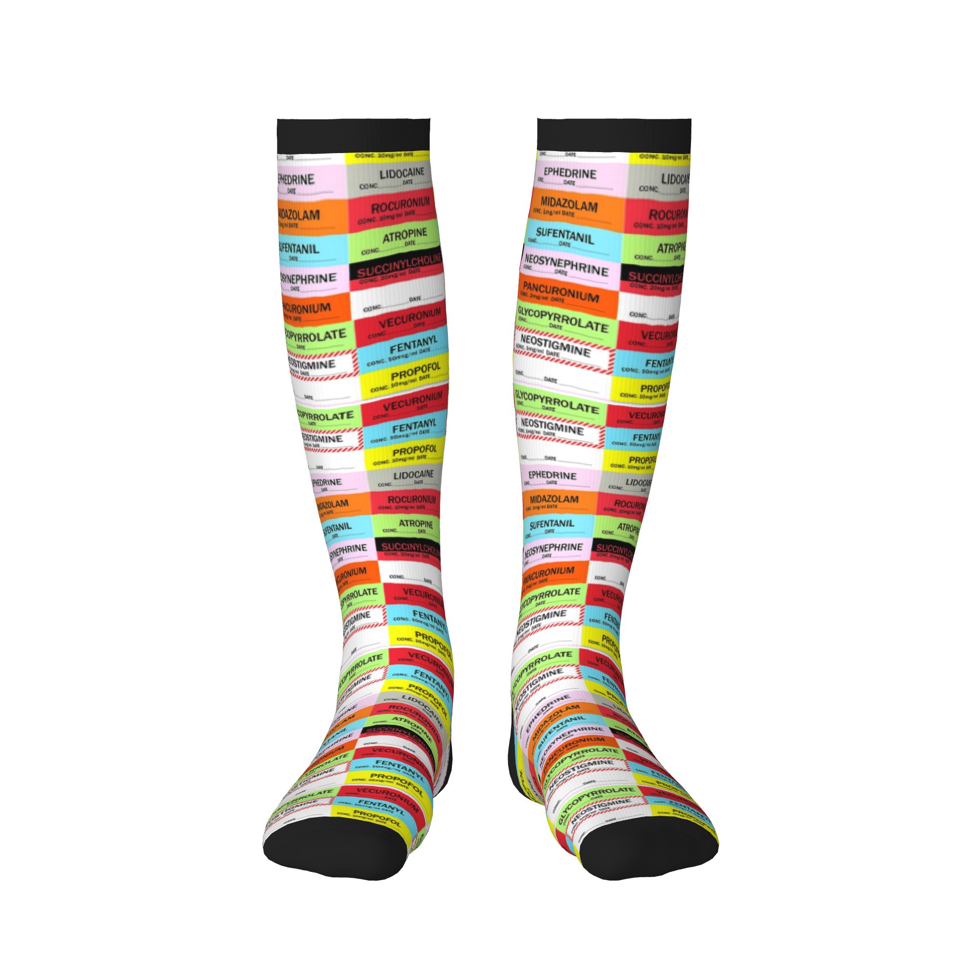 Novelty Printed Anesthesia Med - Compression Sock Medical 리뷰 및 가격