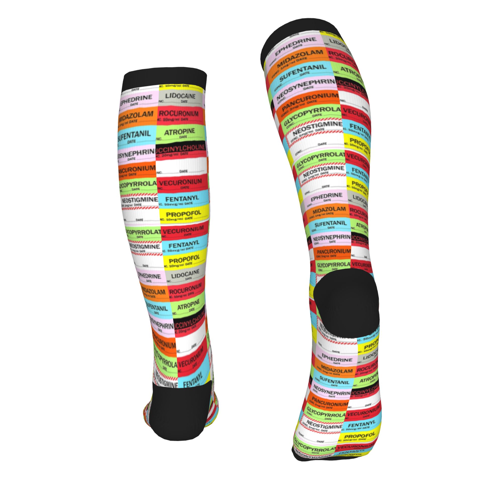 Novelty Printed Anesthesia Med - Compression Sock Medical 리뷰 및 가격