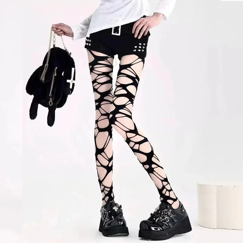 Sexy Black Ripped Fishnet Tigh - Fishnet Stocking Women 리뷰 및 가격