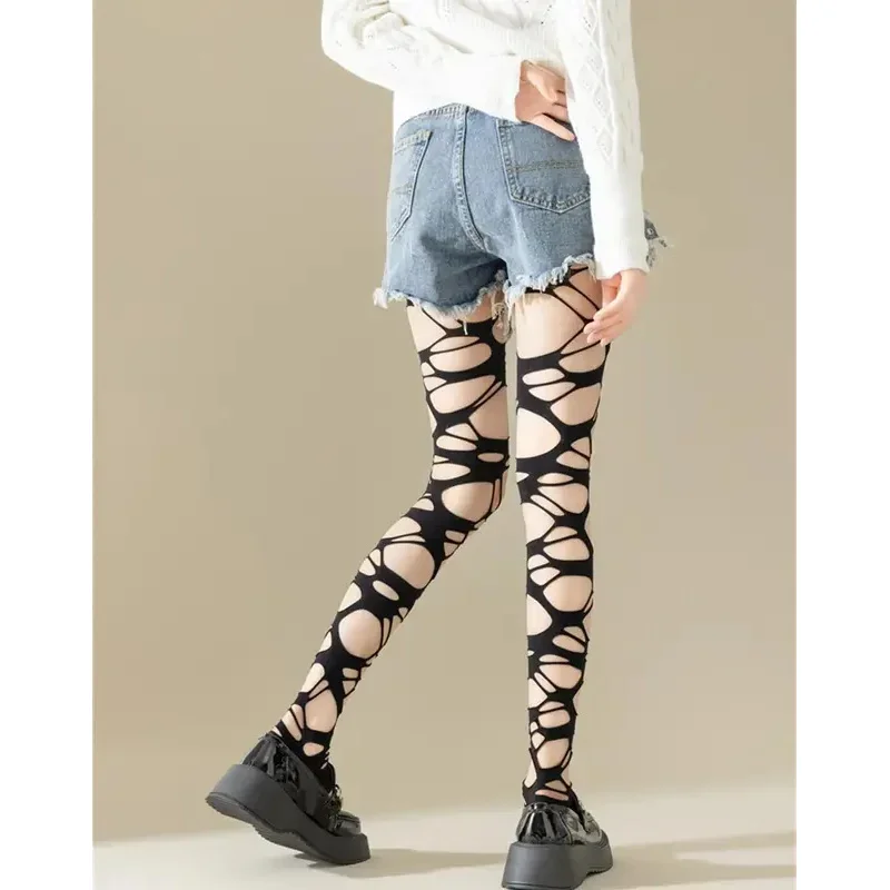 Sexy Black Ripped Fishnet Tigh - Fishnet Stocking Women 리뷰 및 가격