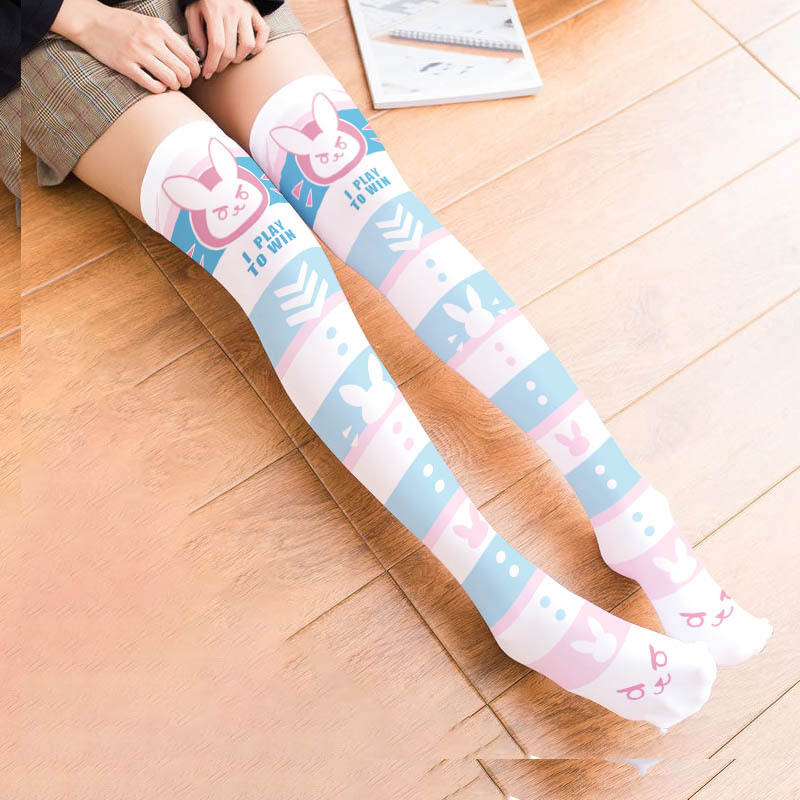Game OW D.Va Cartoon Printed K - Silk Sock Bamboo 리뷰 및 가격