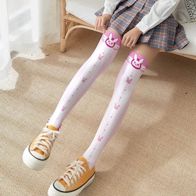 Game OW D.Va Cartoon Printed K - Silk Sock Bamboo 리뷰 및 가격