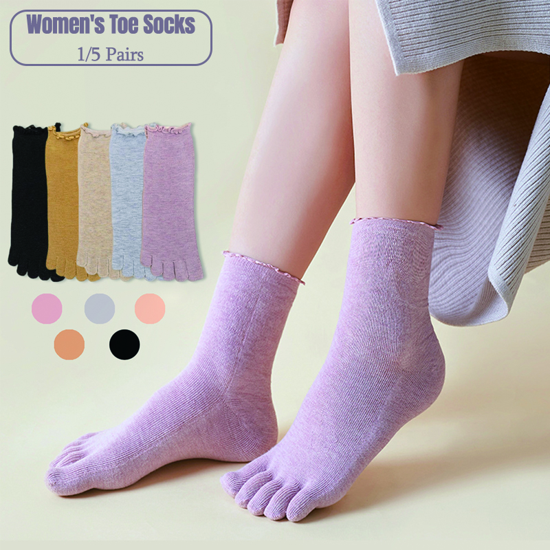 1/5 Pairs Cotton Women Five Fi - Toe Sock Split 리뷰 및 가격
