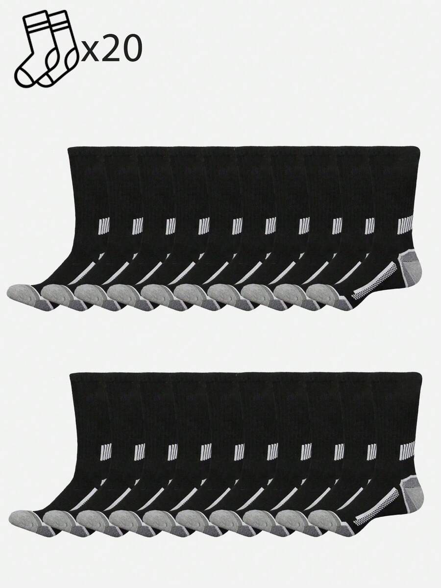 20 Pairs Mens Striped Cushione - Athletic Sock Cushion 리뷰 및 가격