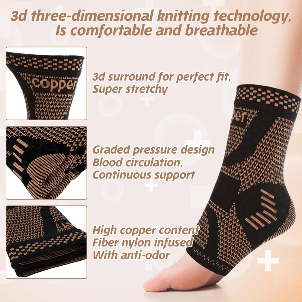 2PCS Copper Ankle Brace Suppor - Ankle Brace Sock 리뷰 및 가격