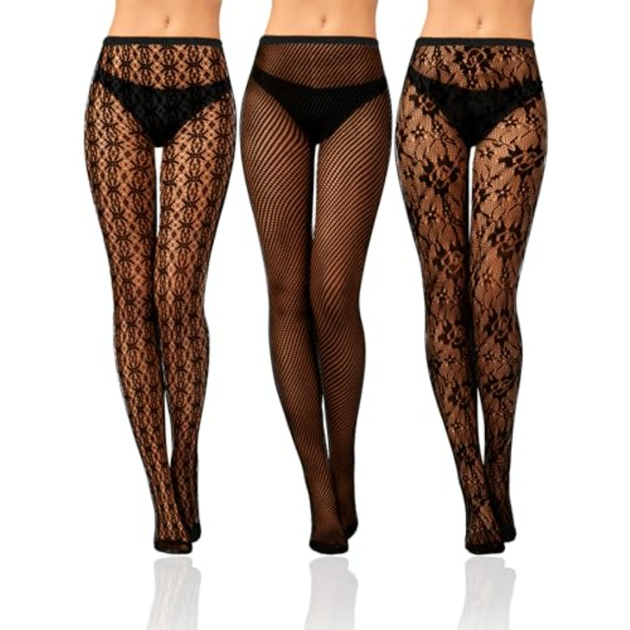 Bencailor 3 Pairs Women Rhines - Fishnet Stocking Women 리뷰 및 가격