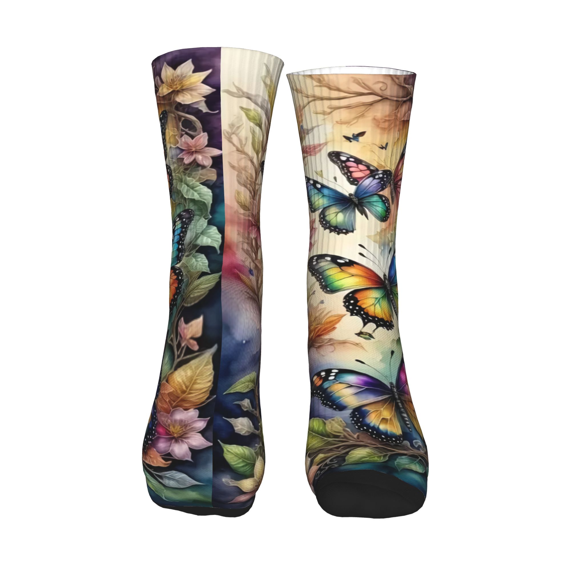 Colorful Butterflies and Flowe - Dress Sock Men 리뷰 및 가격