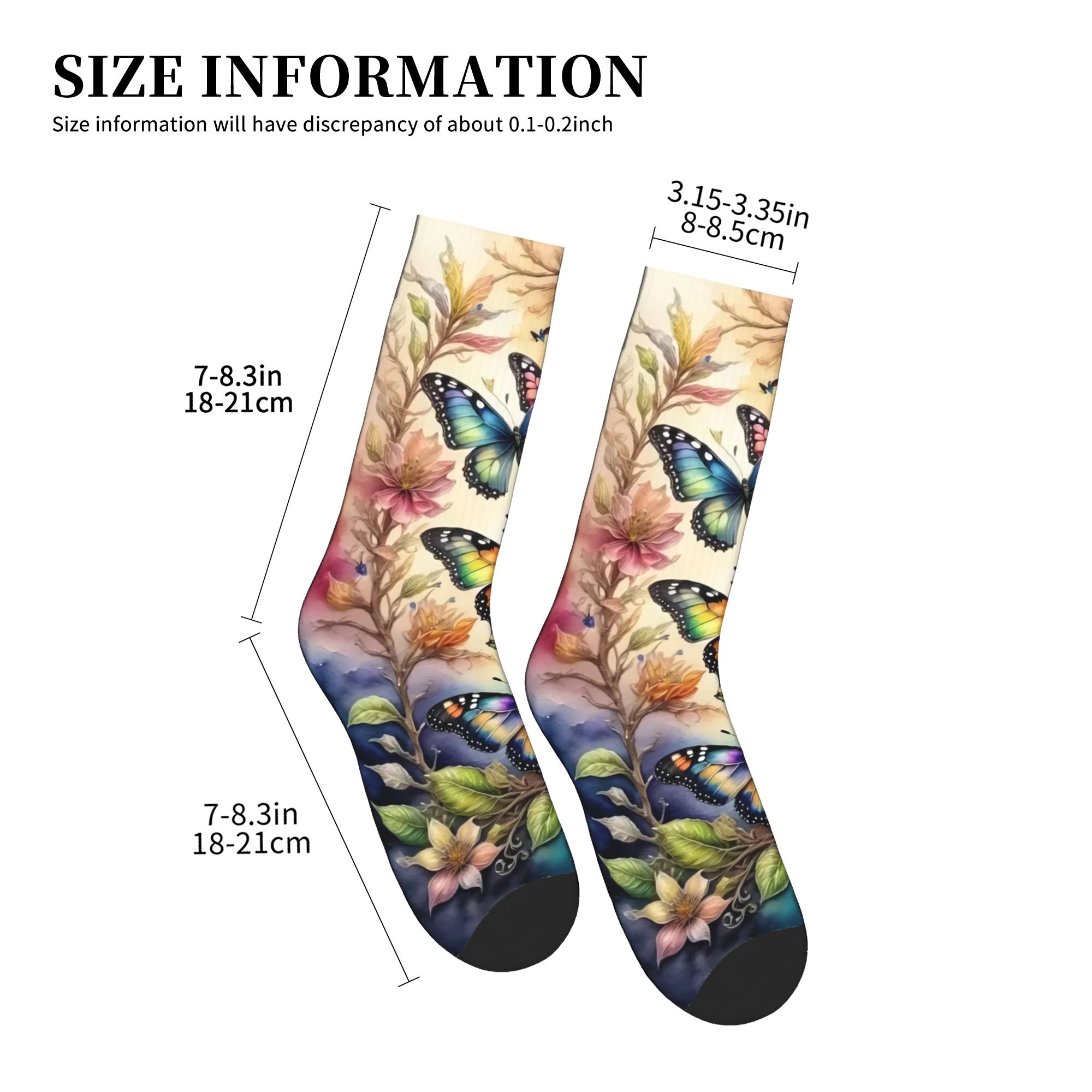Colorful Butterflies and Flowe - Dress Sock Men 리뷰 및 가격