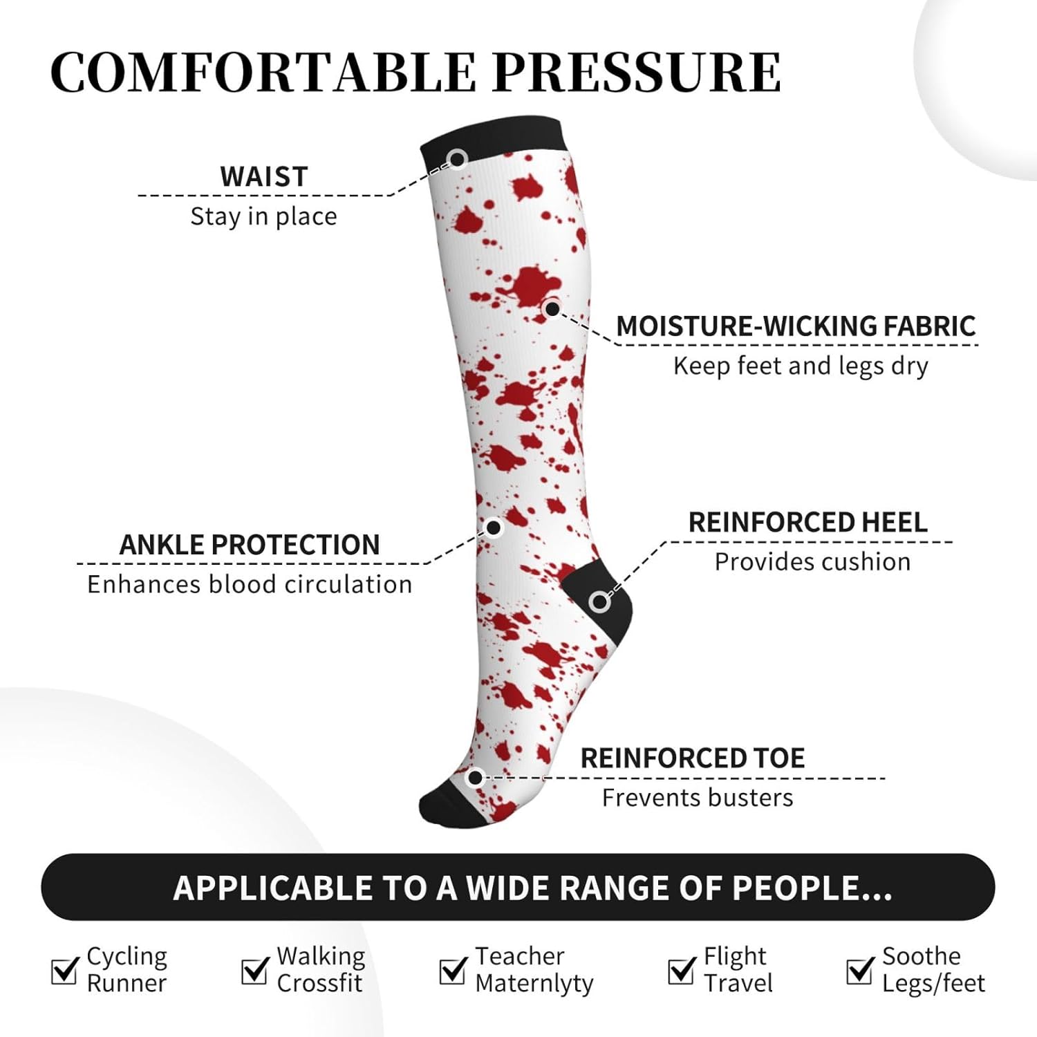 Compression Socks Calf Knee Hi - Knee High Sock Women 리뷰 및 가격