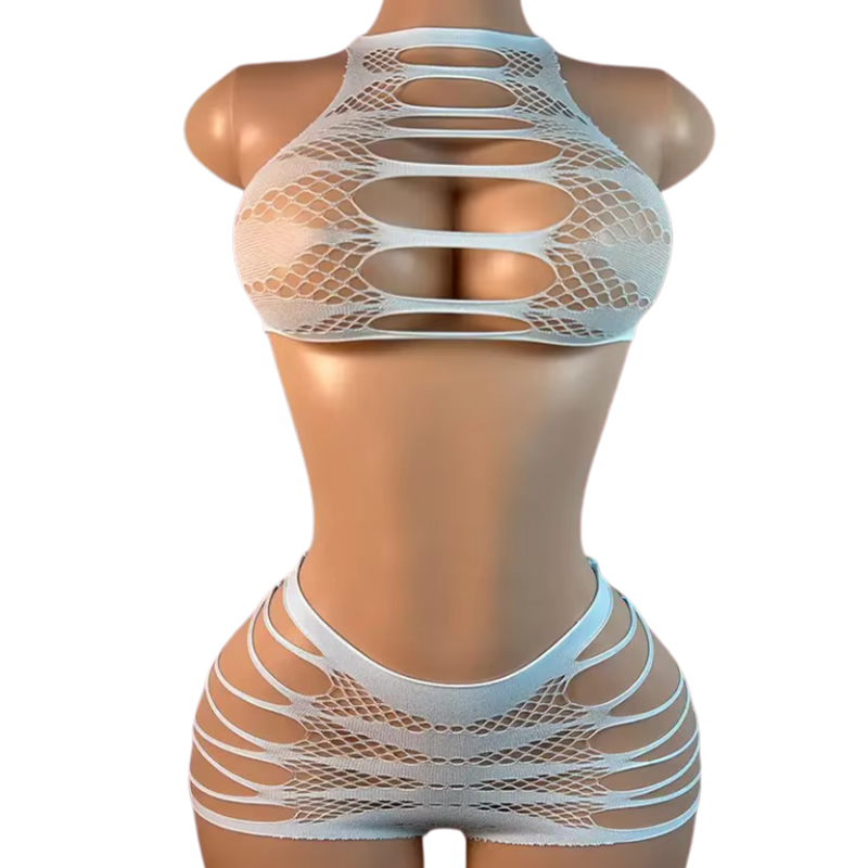 Sexy Lingerie +Panties Hollow  - Fishnet Stocking Women 리뷰 및 가격