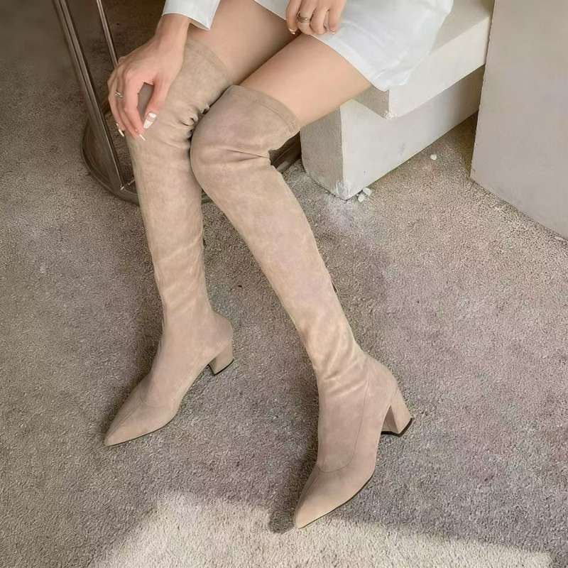 Sexy Women's Boots Pointed Toe - Knee High Sock Women 리뷰 및 가격