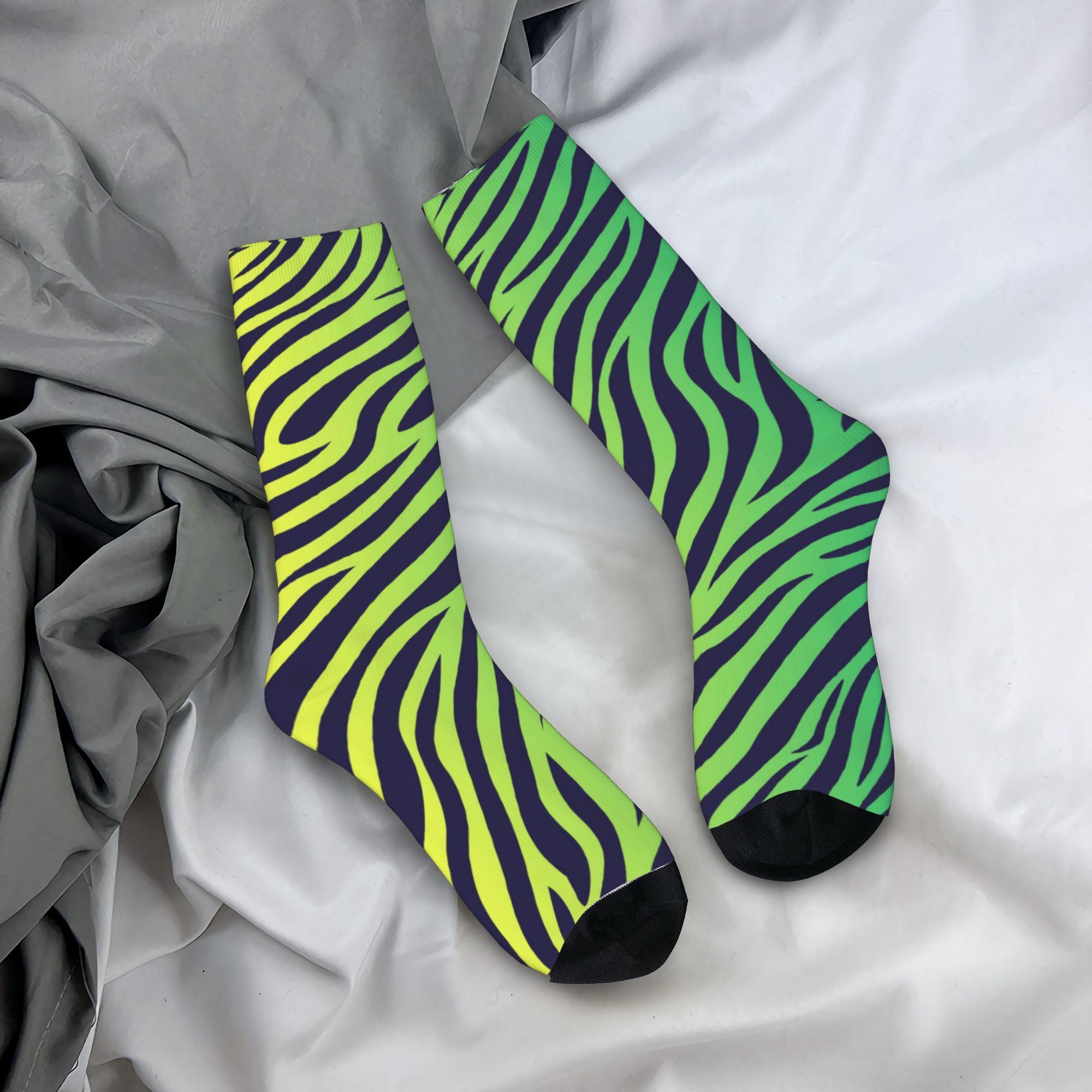 Colorful Tiger Zebra Skin Patt - Dress Sock Men 리뷰 및 가격