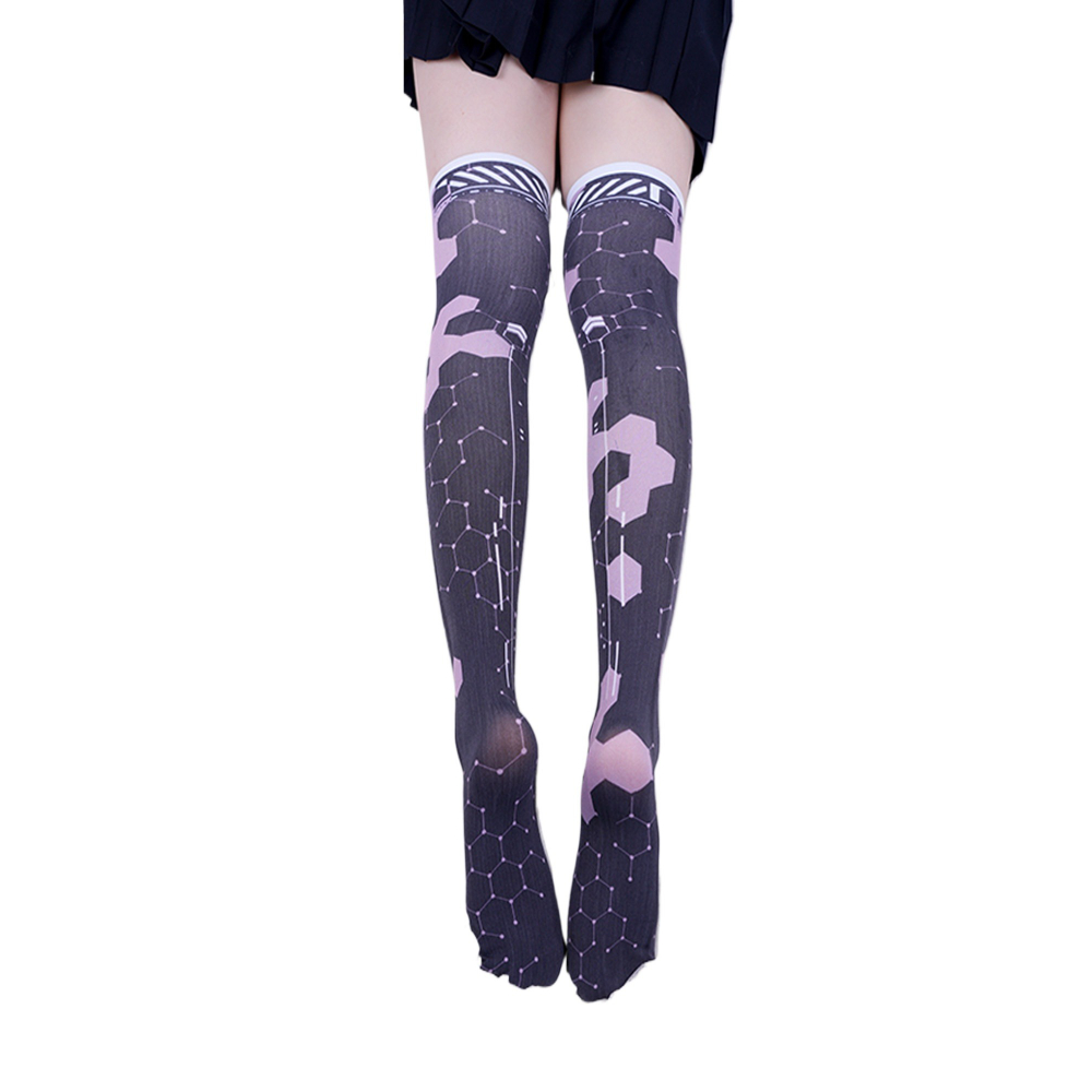 Anime Game Robot AI Mech Stock - Knee High Sock Women 리뷰 및 가격