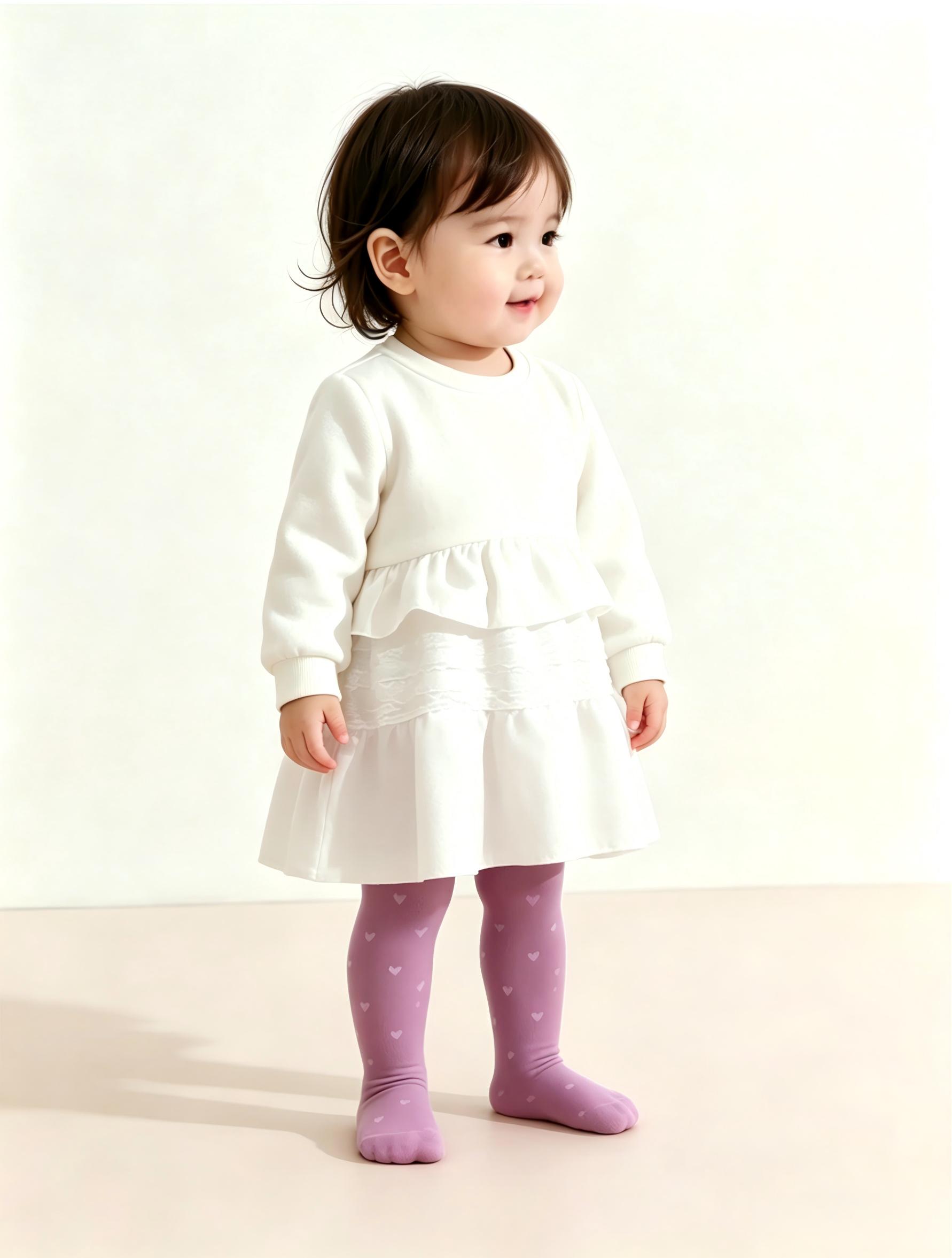 3PCS Toddler Girls Heart Print - Tights Pantyhose Sheer 리뷰 및 가격