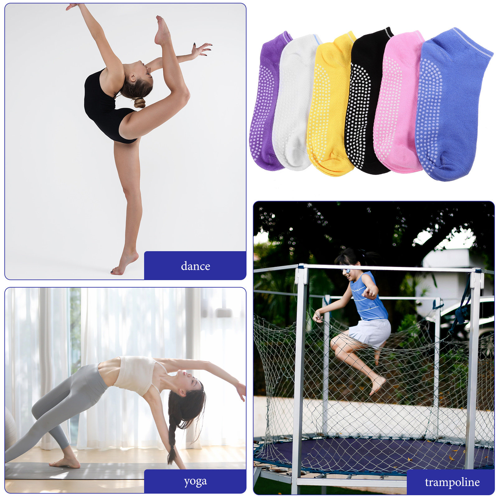 6Pairs Breathable Anti-Slip Yo - Grip Sock Yoga 리뷰 및 가격