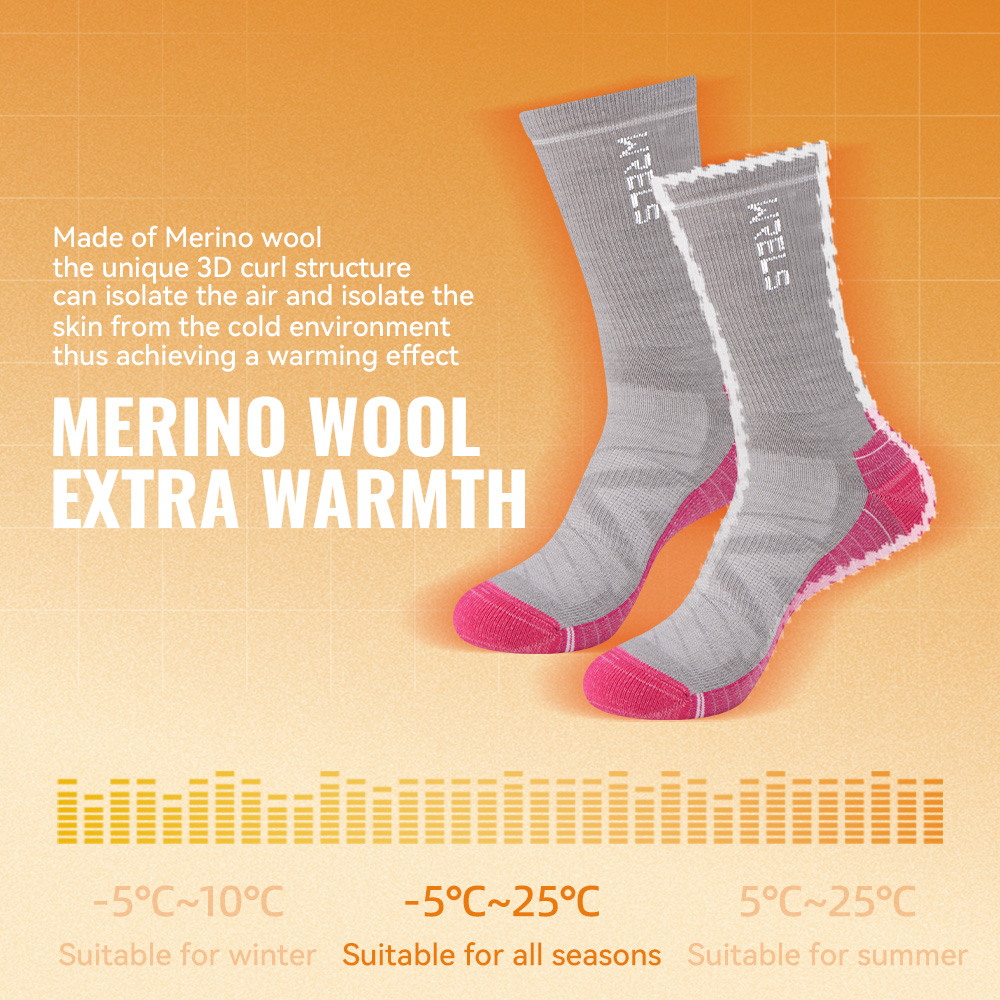 WRELS 1/2/3 Merino Wool Socks  - Wool Hiking Sock 리뷰 및 가격