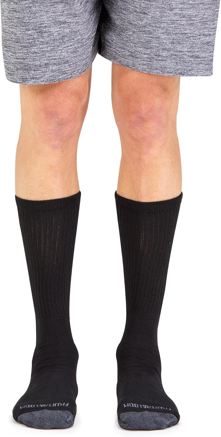 Men's Dual Defense Crew Socks  - Cotton Crew Sock Pack 리뷰 및 가격