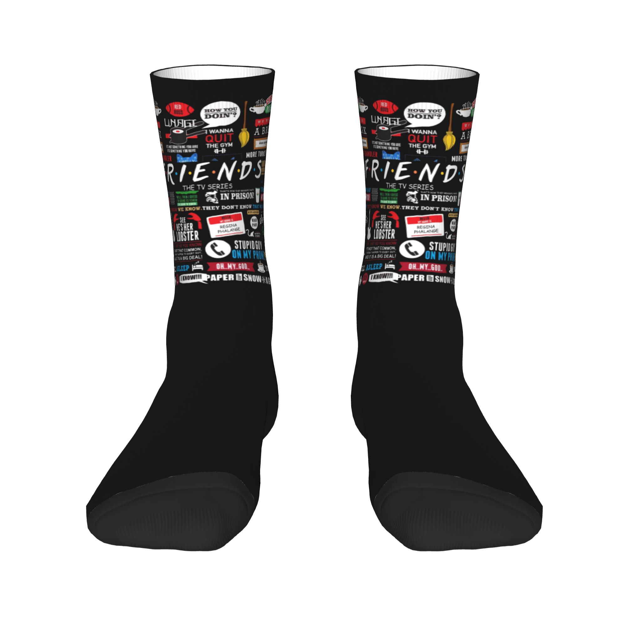 Custom Cute Funny TV Show Frie - No Show Sock Women 리뷰 및 가격