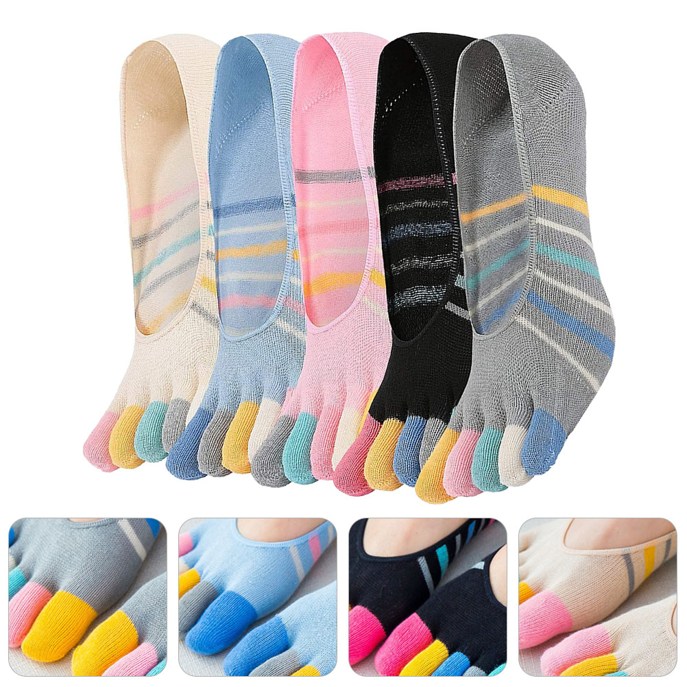 5Pairs Women Finger Toe Socks  - Invisibility Sock Loafer 리뷰 및 가격