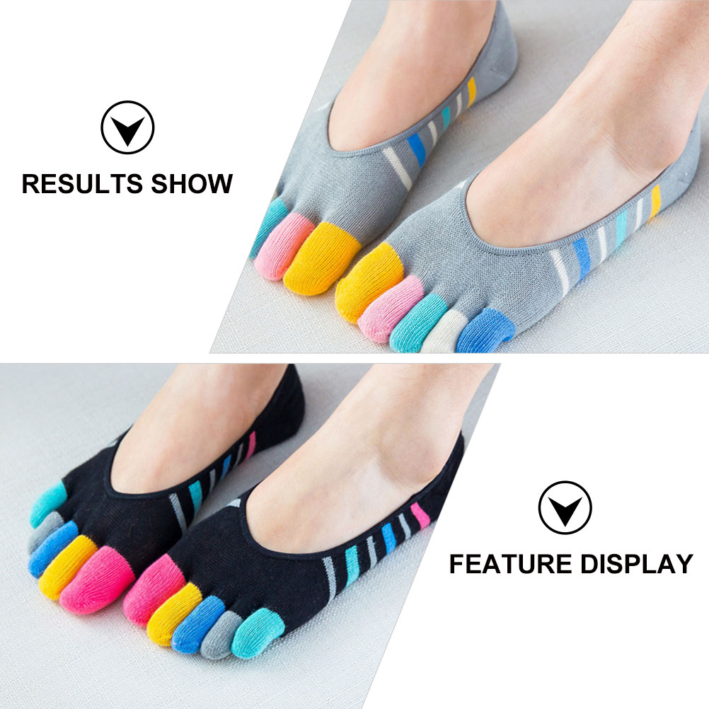 5Pairs Women Finger Toe Socks  - Invisibility Sock Loafer 리뷰 및 가격